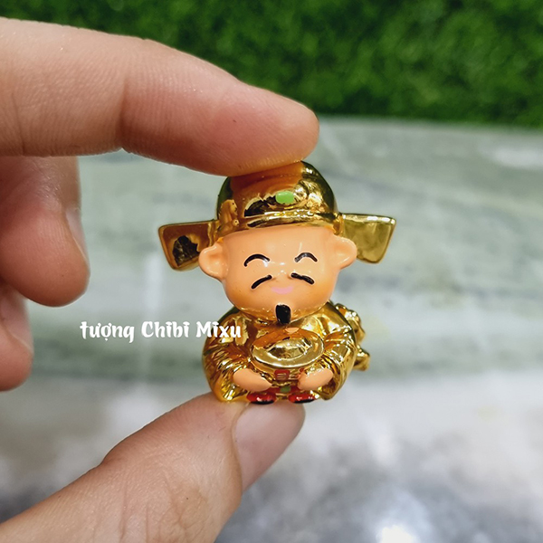 Thần Tài 3.5cm nước xi cao cấp